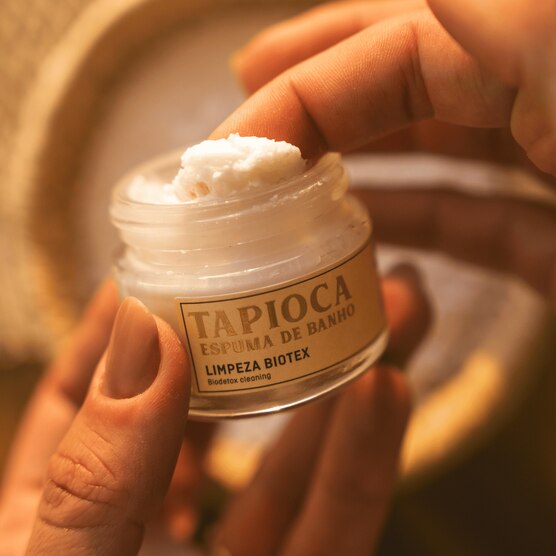 Espuma de Banho Feito Brasil Tapioca Limpeza Biodetox